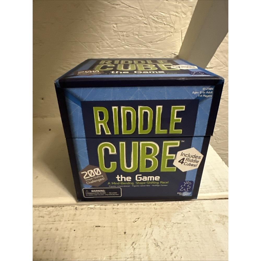 Riddle Cube ~ Educational Insights ~ 8+- Mind Bending Game New